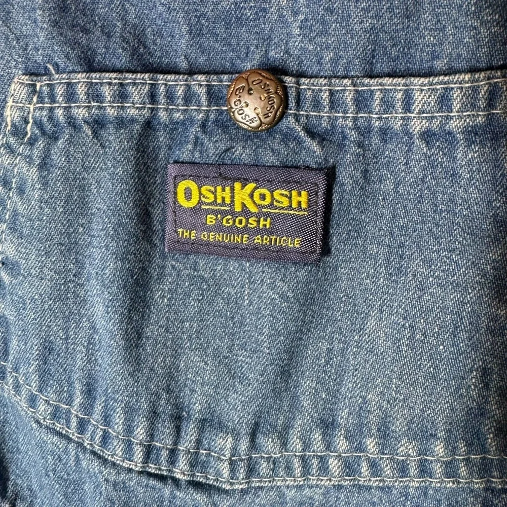 Vintage Osh Kosh Denim Jumper Dress Sz 6 READ Bib Overall Made USA‎ 31